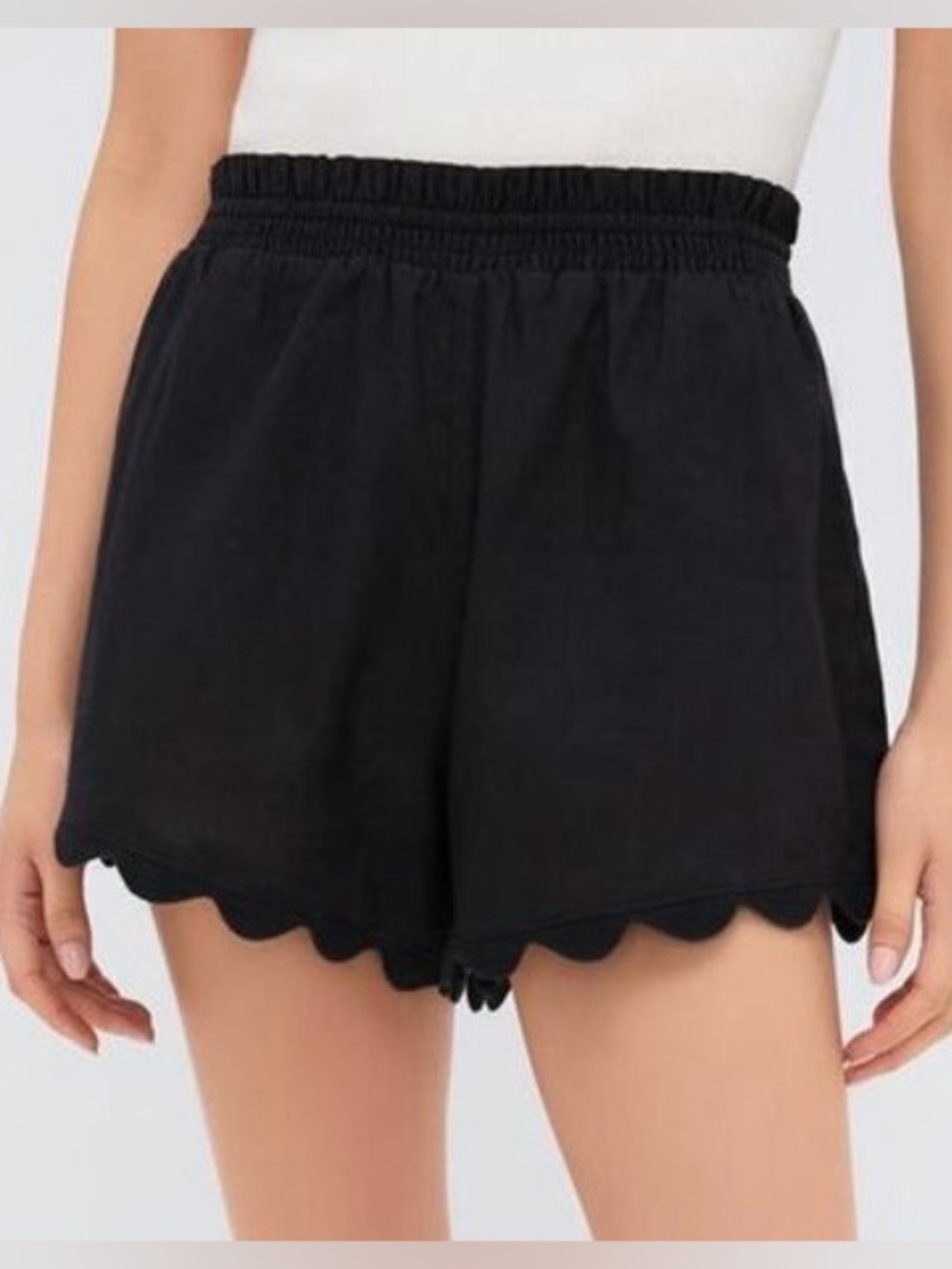 Tuckernuck Black Linen Ava Short, Size XS